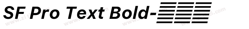 SF Pro Text Bold字体转换